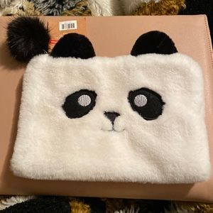 Panda Fuzzy Makeup Pouch